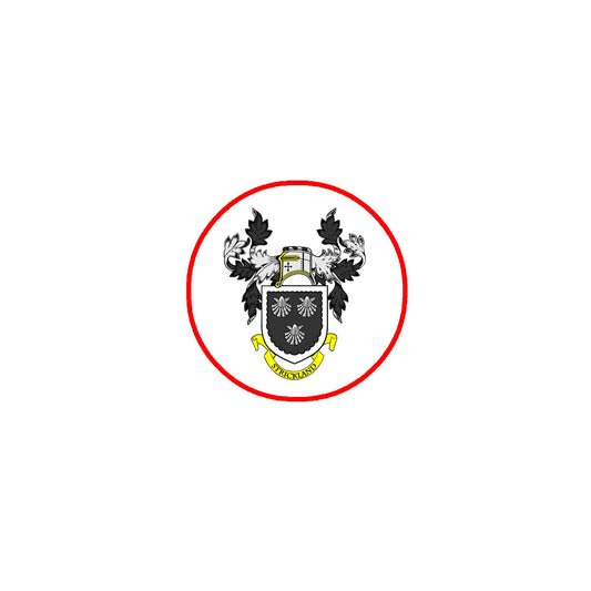 Strickland Family Crest 3" Coat of Arms Fridge Round Magnet