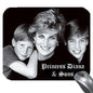 Princess Diana & Sons photo mouse pad with three-person portrait