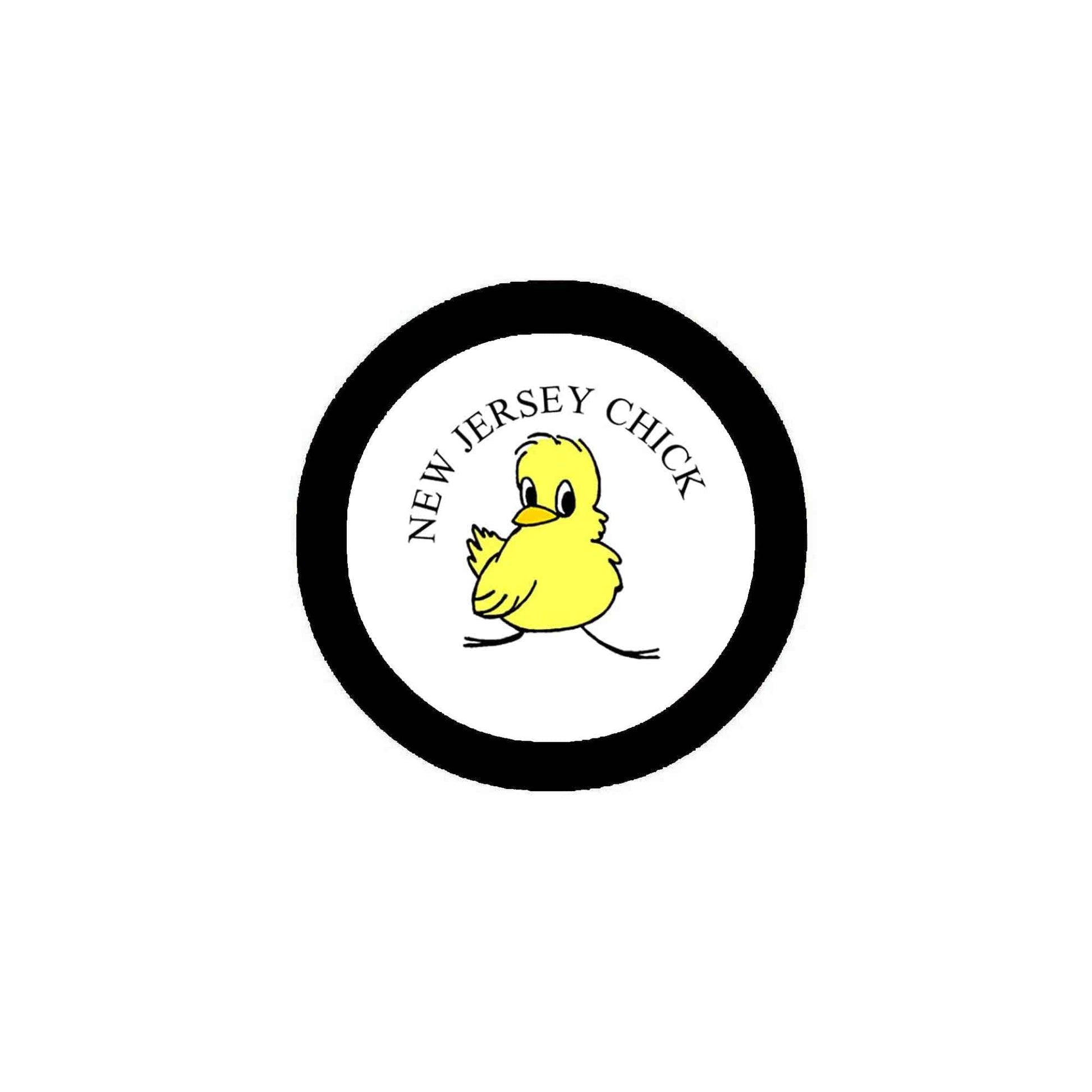 New Jersey Chick Pinback Button Badge 2.25-inch Default Title