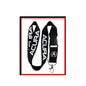 Set of 2 black lanyard keychains with metal keyring and fabric strap