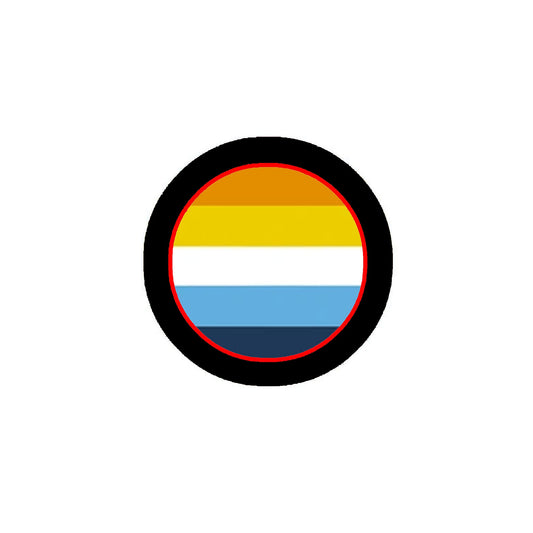 Aroace Pride Flag 2.25" Pinback or Jackets, Backpacks, etc.
