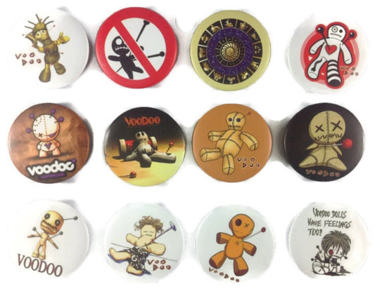 VOODOO Brooch Vixen Awesome Quality Lot 12 New Pin Pinback Button Badge 1.25-inch Default Title