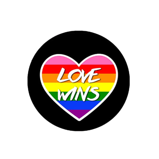 5 Pcs LGBT Love Wins Pinback Button Pin (1.25") Pinback for Jackets, Backpacks, small mini