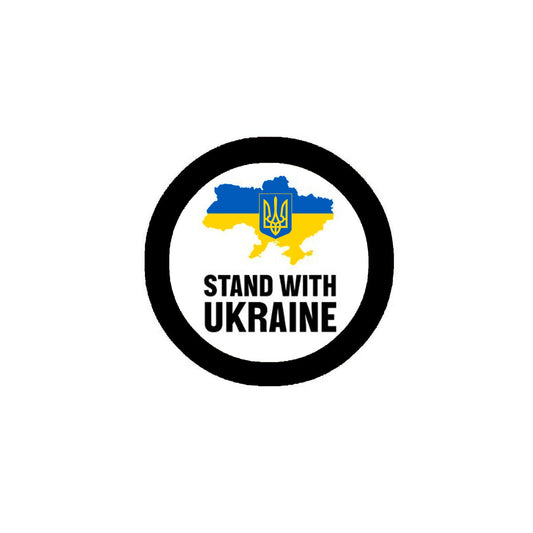 100 Pcs Standing with Ukraine 2.25" Pinback for Jackets, Backpack, hats vAB