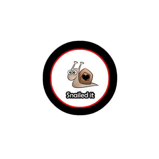 Snailed it Pinback Badge 1.25-inch Default Title