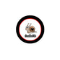 1.25-inch pinback badge with black border, red ring, and 'Snailed it' snail graphic