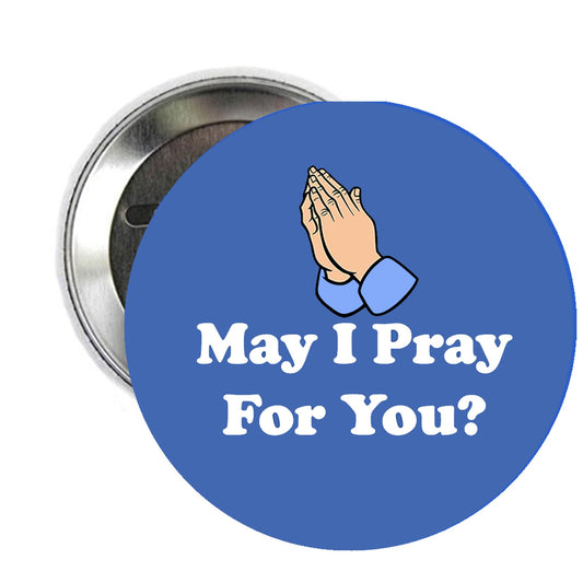 Pack of 5 Pcs Set May I Pray For You - 1.25-inch Buttons - Pinback Badge MINI SMALL Default Title