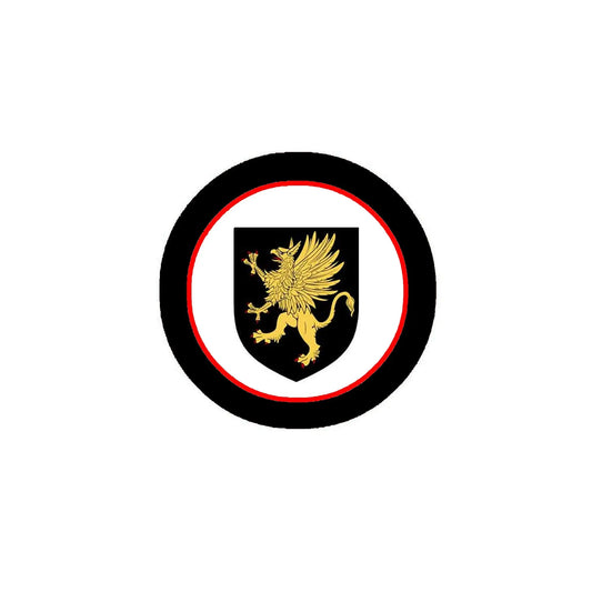 Griffin 3-inch Coat of Arms Round Pinback Pin Back Default Title