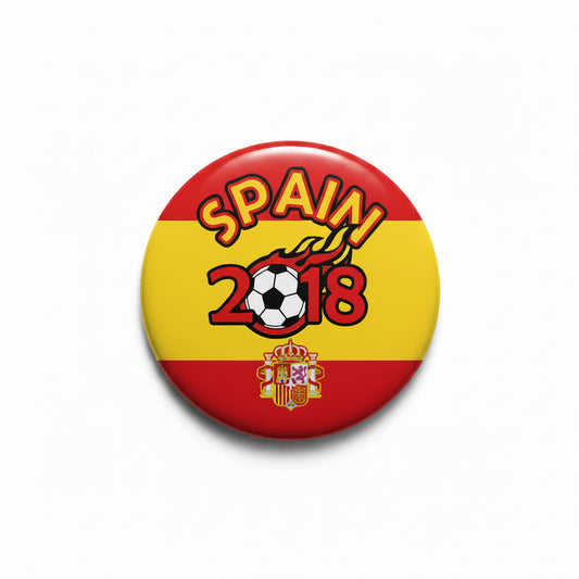 Spain Football Soccer 2018 Pinback 2.25-inch Default Title