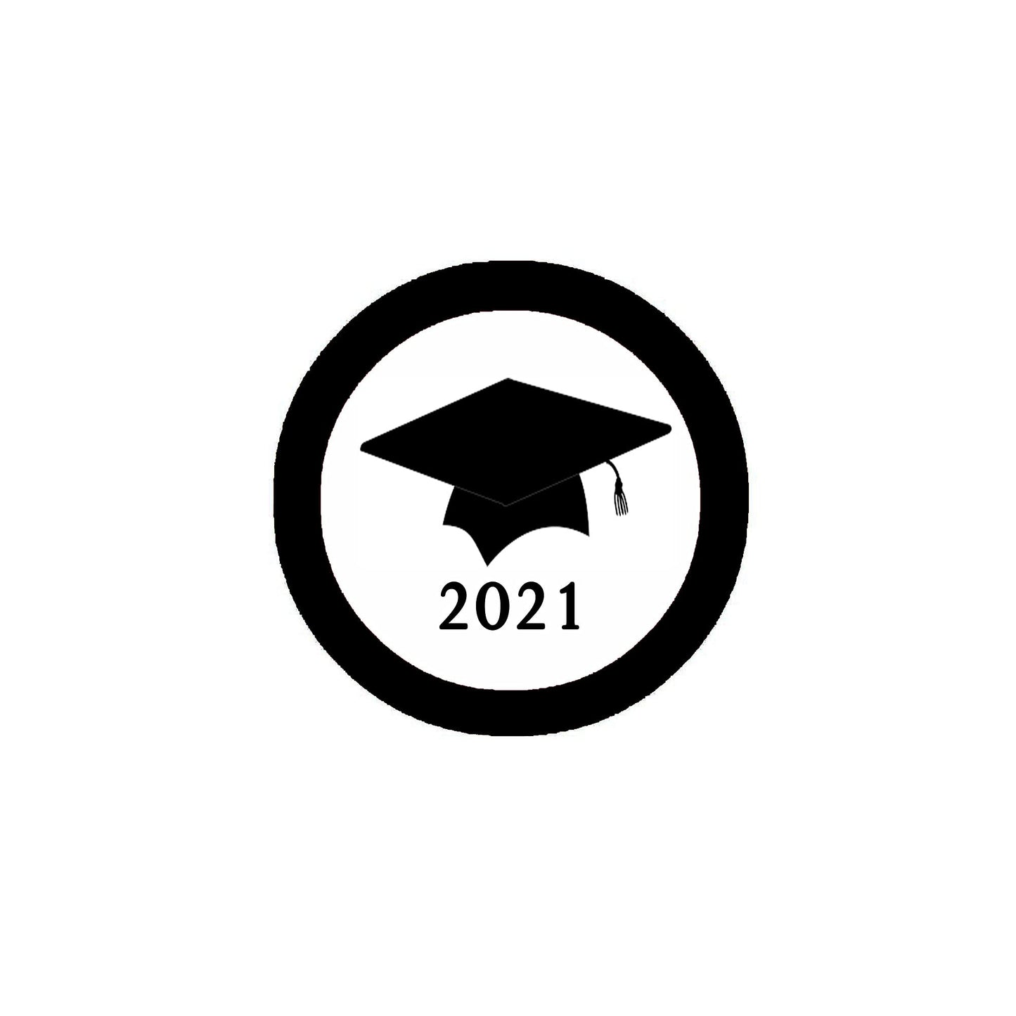 Graduation 20XX Hat 2.25-inch Pinback Badge Custom Default Title