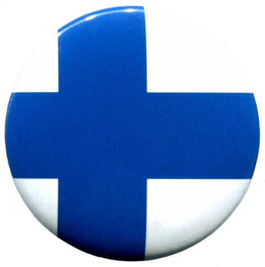 Finland Flag Finnish Pinback 2.25-inch Default Title