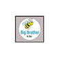 2.25-inch pinback button with cartoon bee and 'Big Brother to bee' text