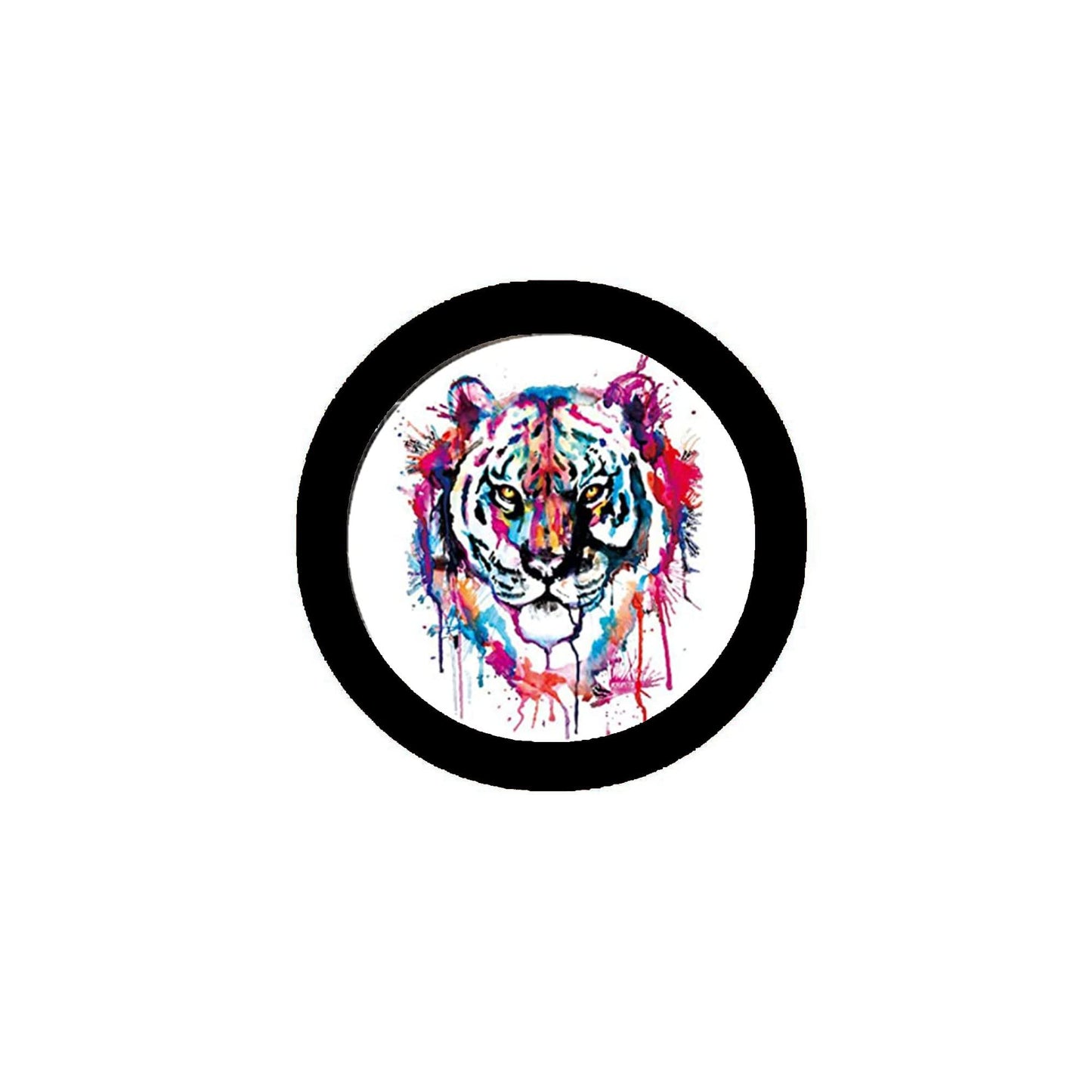 Bengal Tiger Art Pinback Badge 2.25" for Jackets, Backpacks