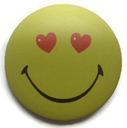 Chic Funny Smile Emoticon Pin Badge Button 1.75 Inches #4