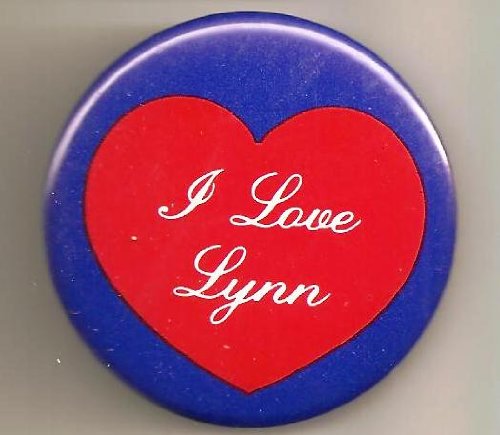 5 I Love Lynn Pins/ Buttons/ Pinbacks/ Badges