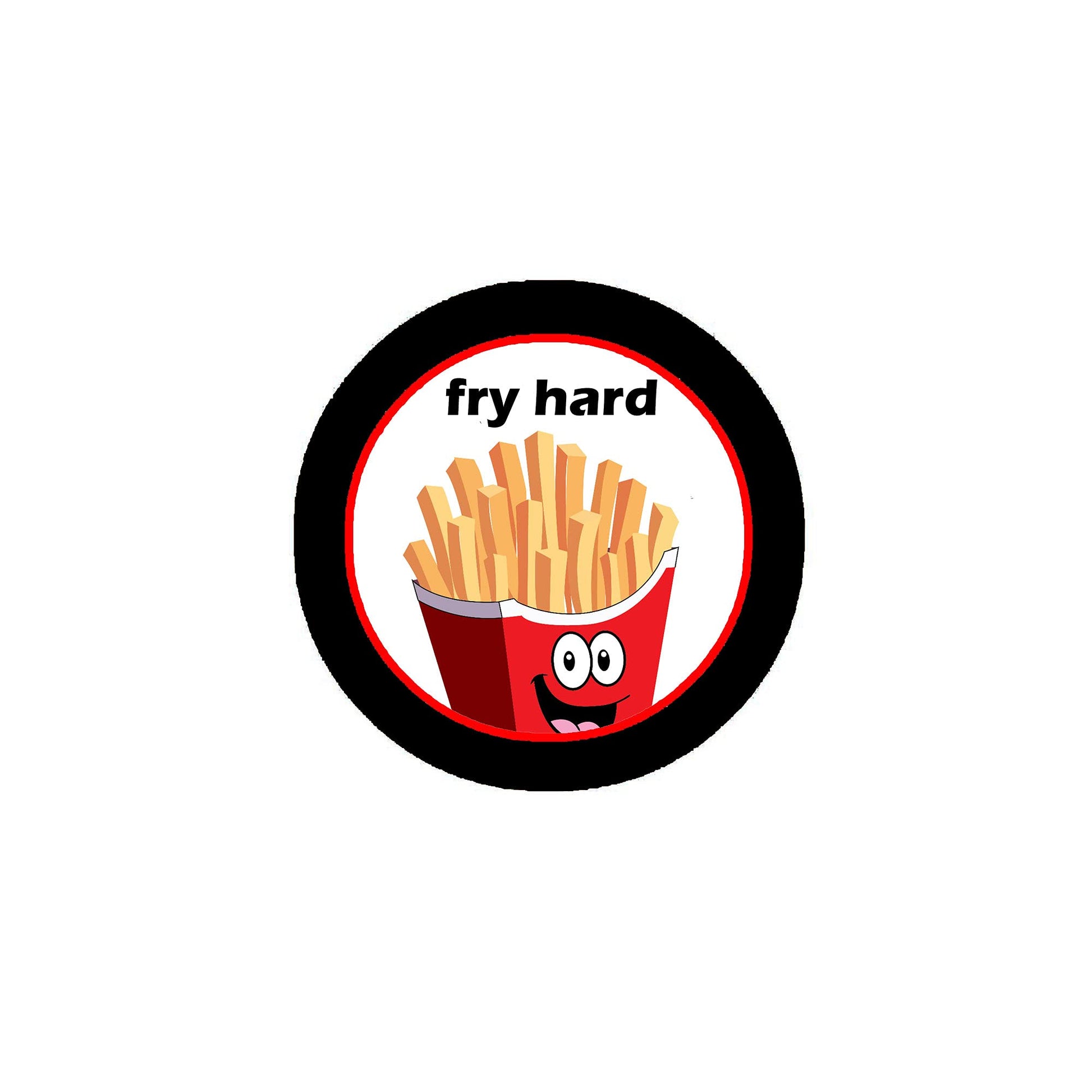 Fry Hard 2.25-inch Pinback Default Title