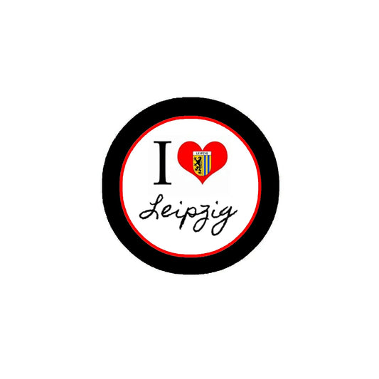 I Love Leipzig Pinback Badge 1.25-inch Default Title