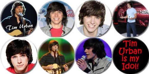 Set of 8 TIM URBAN Pinback Buttons 1.25-inch Pins Badges Default Title