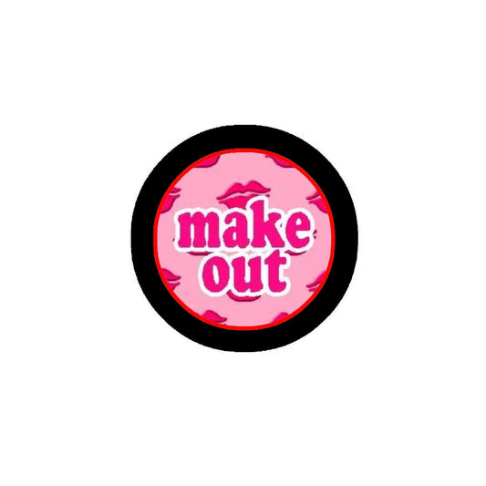 MAKE OUT Pinback Button 1.25-inch Pin Badge Kiss Lips Default Title