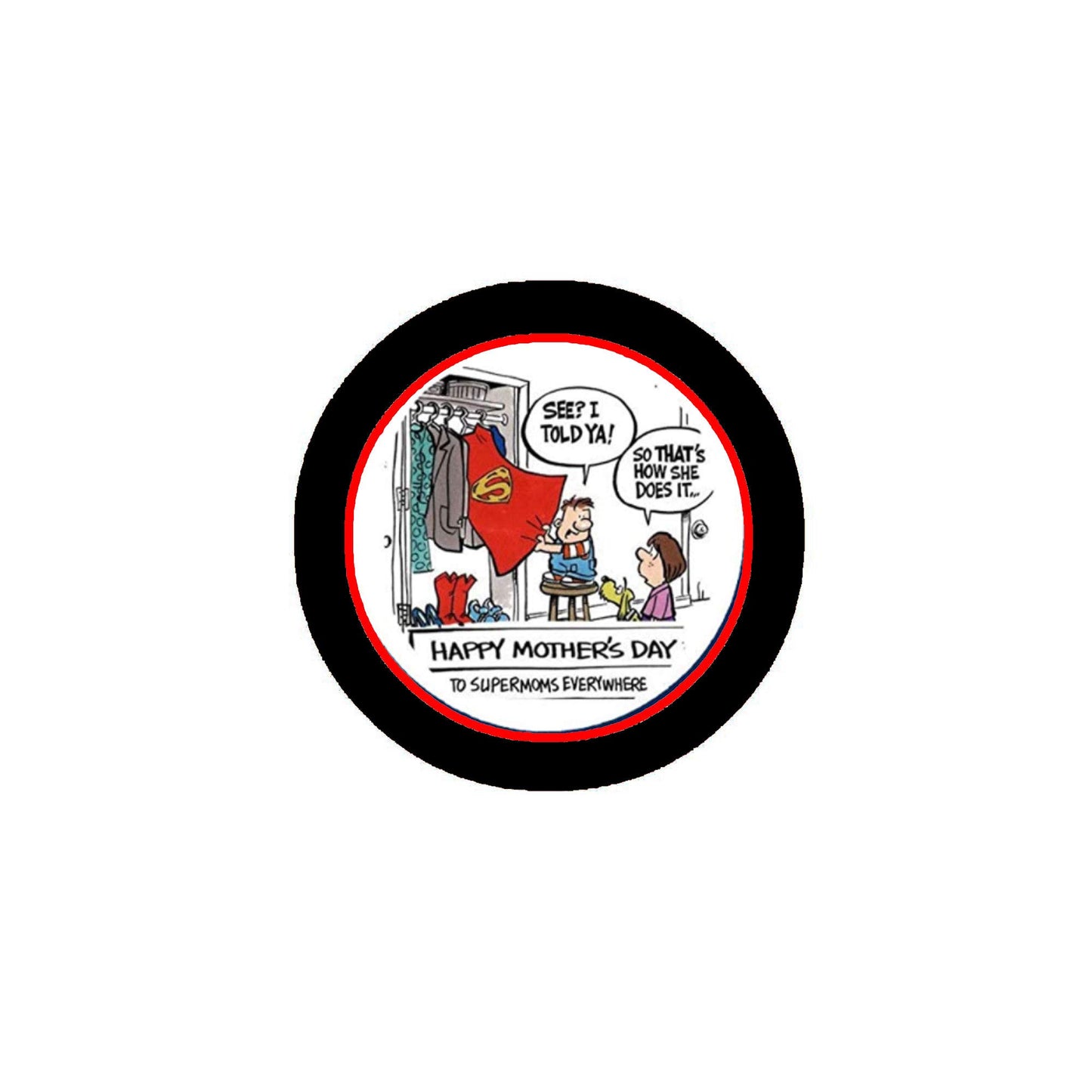 Mother's Day Pinback Badge 2.25-inch v2 Default Title