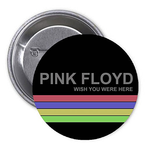 Wish you Were Here Pinback Button Pin 1.25" Black