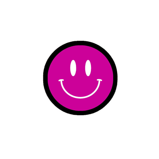 24 Pcs Emoticons Funny Smiles 1.25" Pinback for Jackets, Backpack Purple
