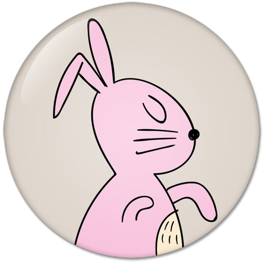 Hand Drawn Rabbit Pinback 2.25-inch Default Title