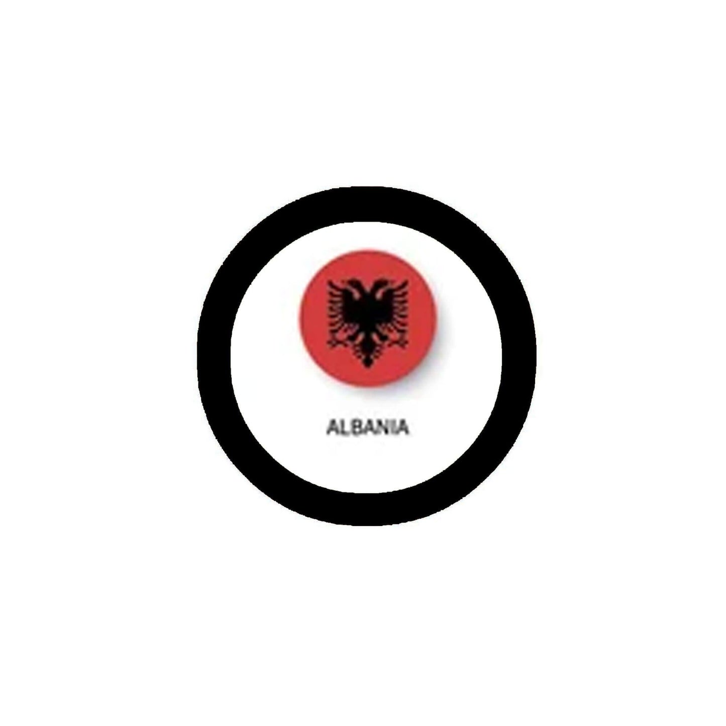 Llavero con bandera de Albania y abrebotellas de 2,25"