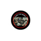 Feel the Bern movie pinback button, 2.25-inch, round black with red border