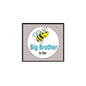 Bee pinback button with yellow bee and "Big Brother to bee" text