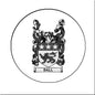 Round Ball family crest coat arms magnet with shield and 'BALL' banner