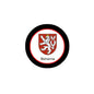Circular Bohemia coat of arms magnet with black rim and red lion shield