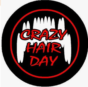 Pinback de cheveux Crazy Day 2,25"