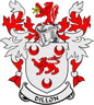 3-inch family crest magnet with lion shield, flames, and DILLON text.