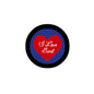 2.25-inch pinback button with black rim, blue background, red heart, “I Love Earl” text