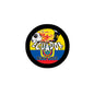 Ecuador football pinback badge, 2.25-inch, circular logo for Qatar 2022