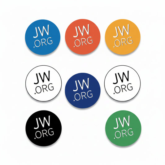 10 Pcs JW.ORG Logo color Pinback 2.25-inch