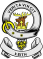 3-inch circular crest coat arms magnet with knight helmet emblem
