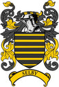 Selby family crest arms refrigerator magnet with shield design and yellow banner