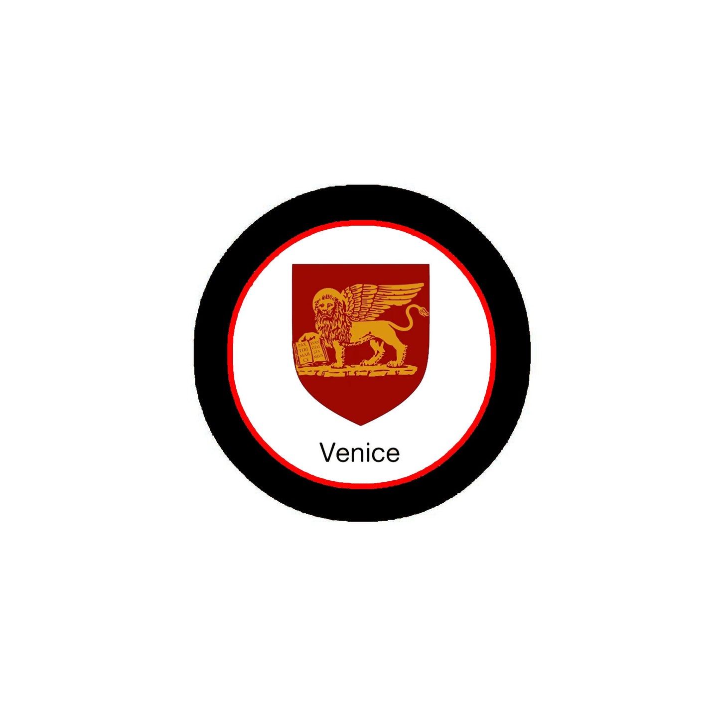 Venice Family Crest 3" Coat of Arms Round Magnet