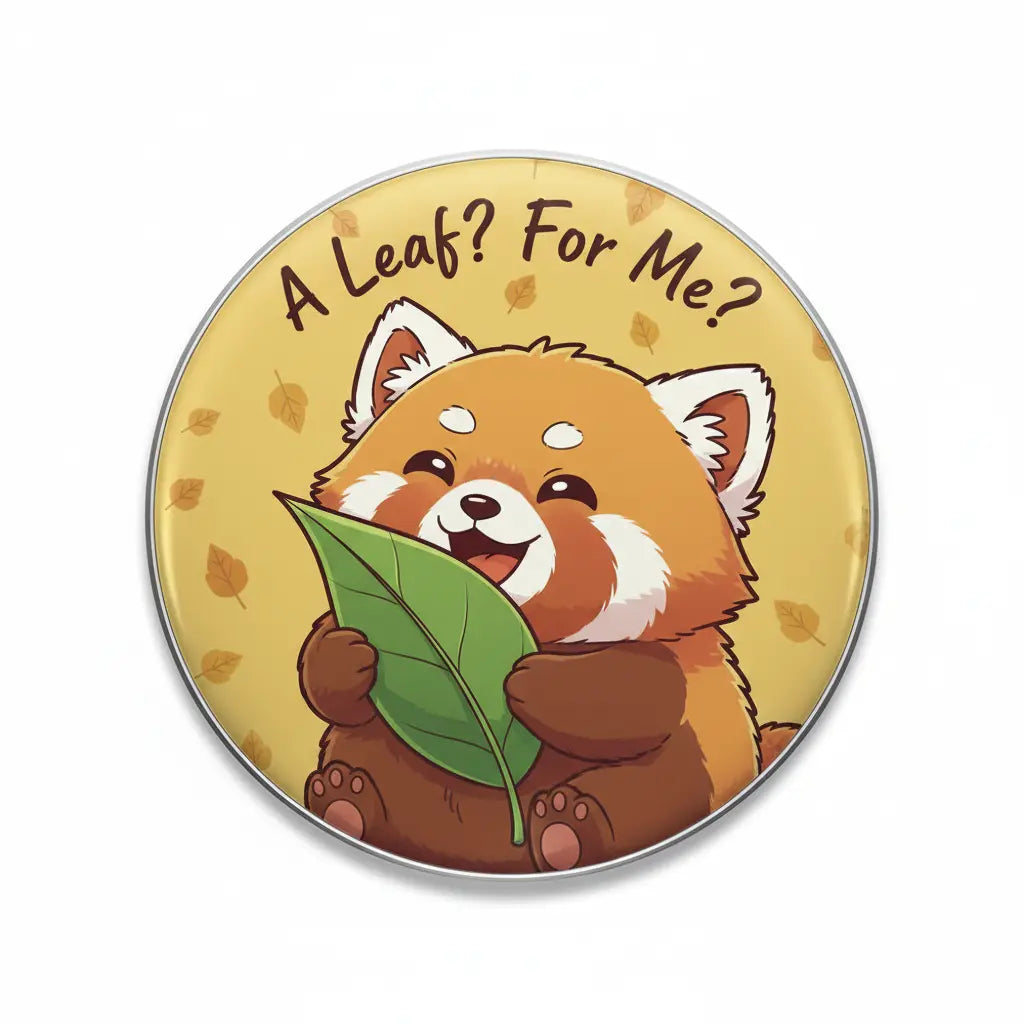 A Leaf? For Me? Pinback 2.25-inch