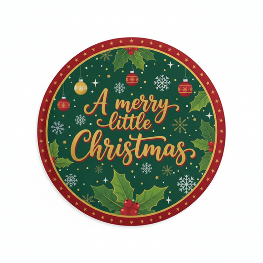 A merry little Christmas Pinback 2.25-inch
