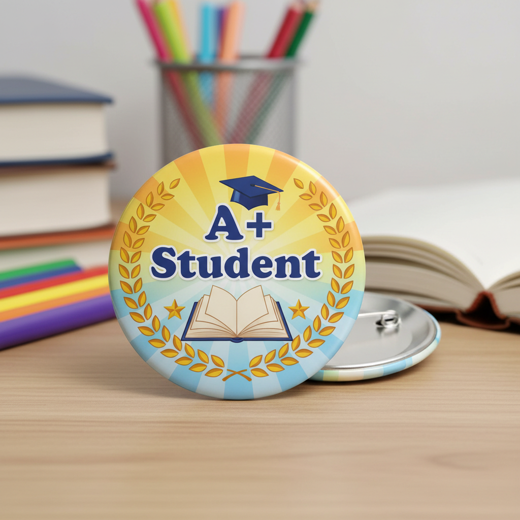 A+ Student Pinback 2.25-inch