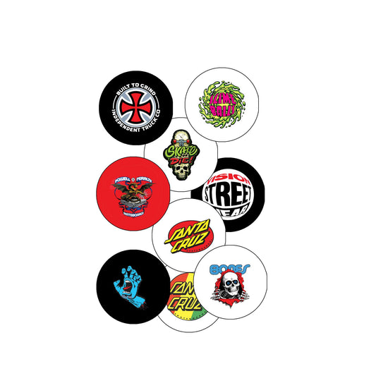 50s Old School Classic Hot Rod Auto Retro Cool Car Style 12 Pcs Set Pinback 1.25-inch 