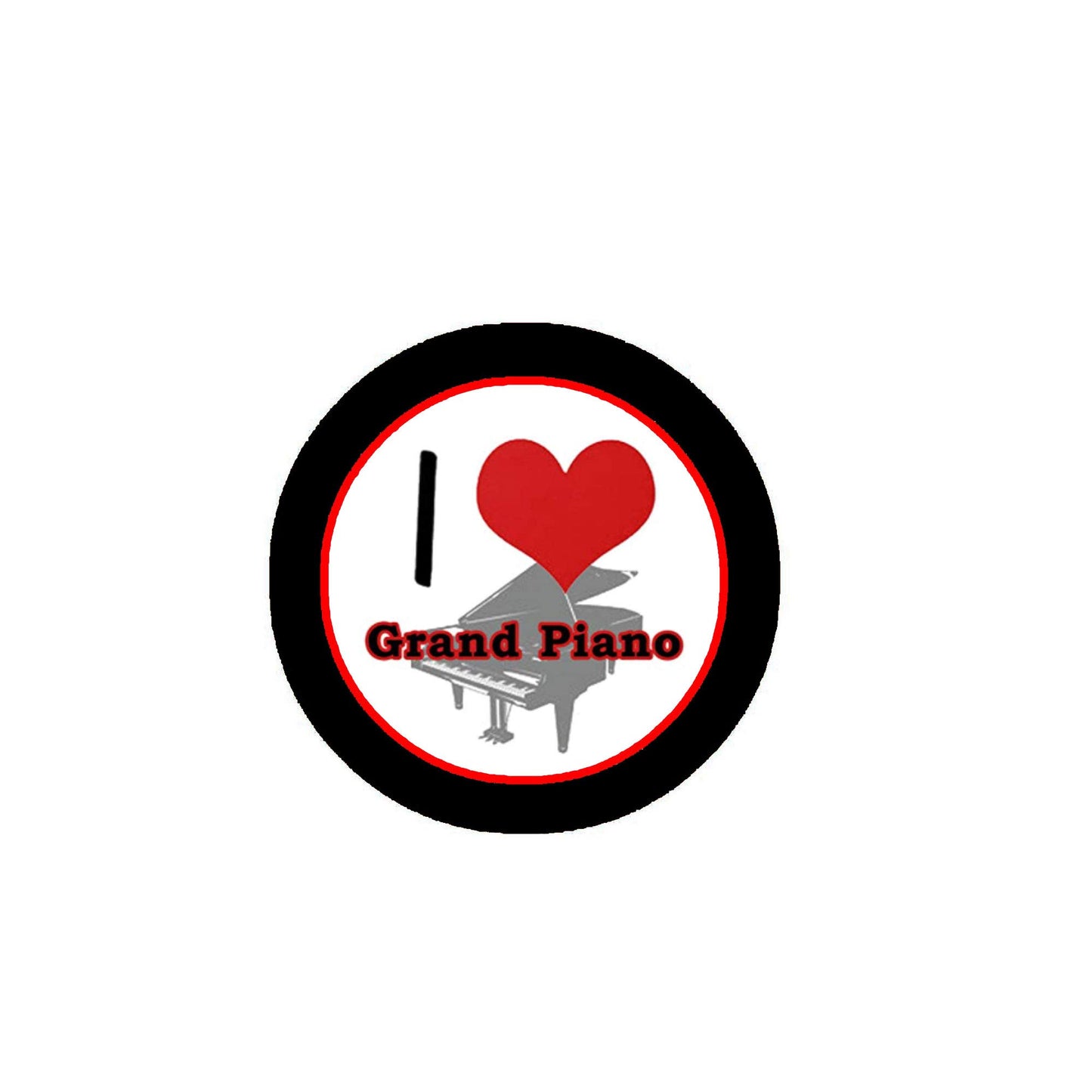 Love Grand Piano 2.25-inch Pinback Default Title
