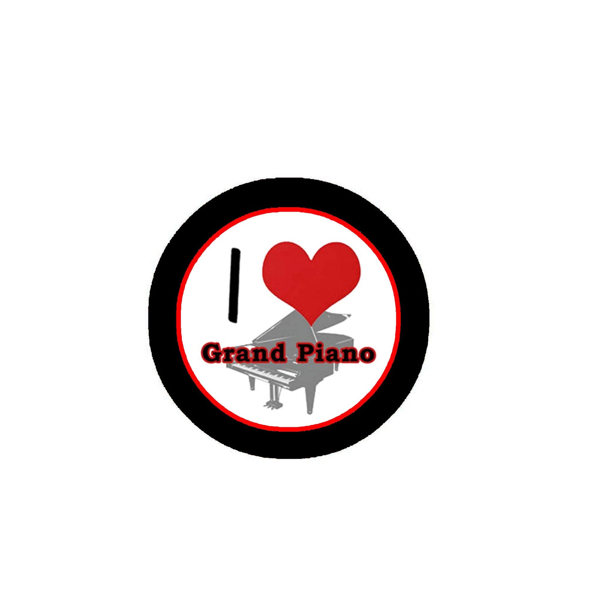 Love Grand Piano 2.25-inch Pinback Default Title
