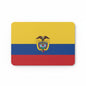 Colombia flag mouse pad with coat of arms crest, yellow blue red stripes