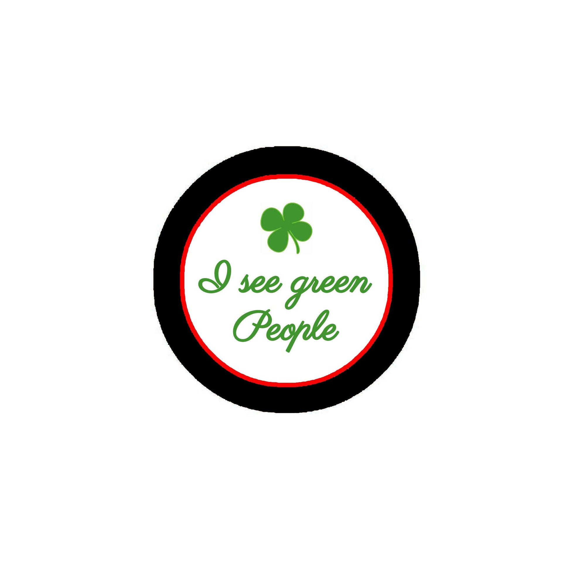 I See Green People 2.25-inch Pinback Pin Back, Button Badge Default Title