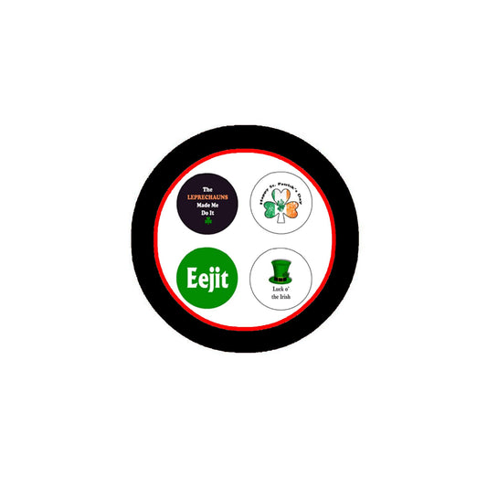 4 Pcs St Patrick's Day Pinback 1.25-inch Default Title