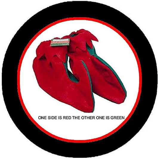 1 Pair Christmas Xmas Elf Shoes Red Green Chritmas Costume Elf (Buy 3 get 4)